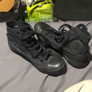 Converse all black chuck Taylor’s
